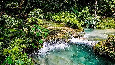 Mele cascades waterfalls at Port Vila, Vanuatu