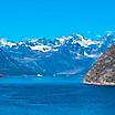 The picturesque landscape in Prins Christian Sund, Greenland