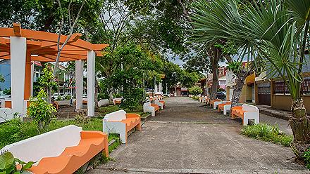 Public square in Puntarenas, Costa Rica