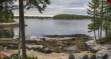 Coastal terrain in Rockland, Maine