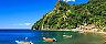 Boats on Soufriere Bay, Soufriere, Dominica