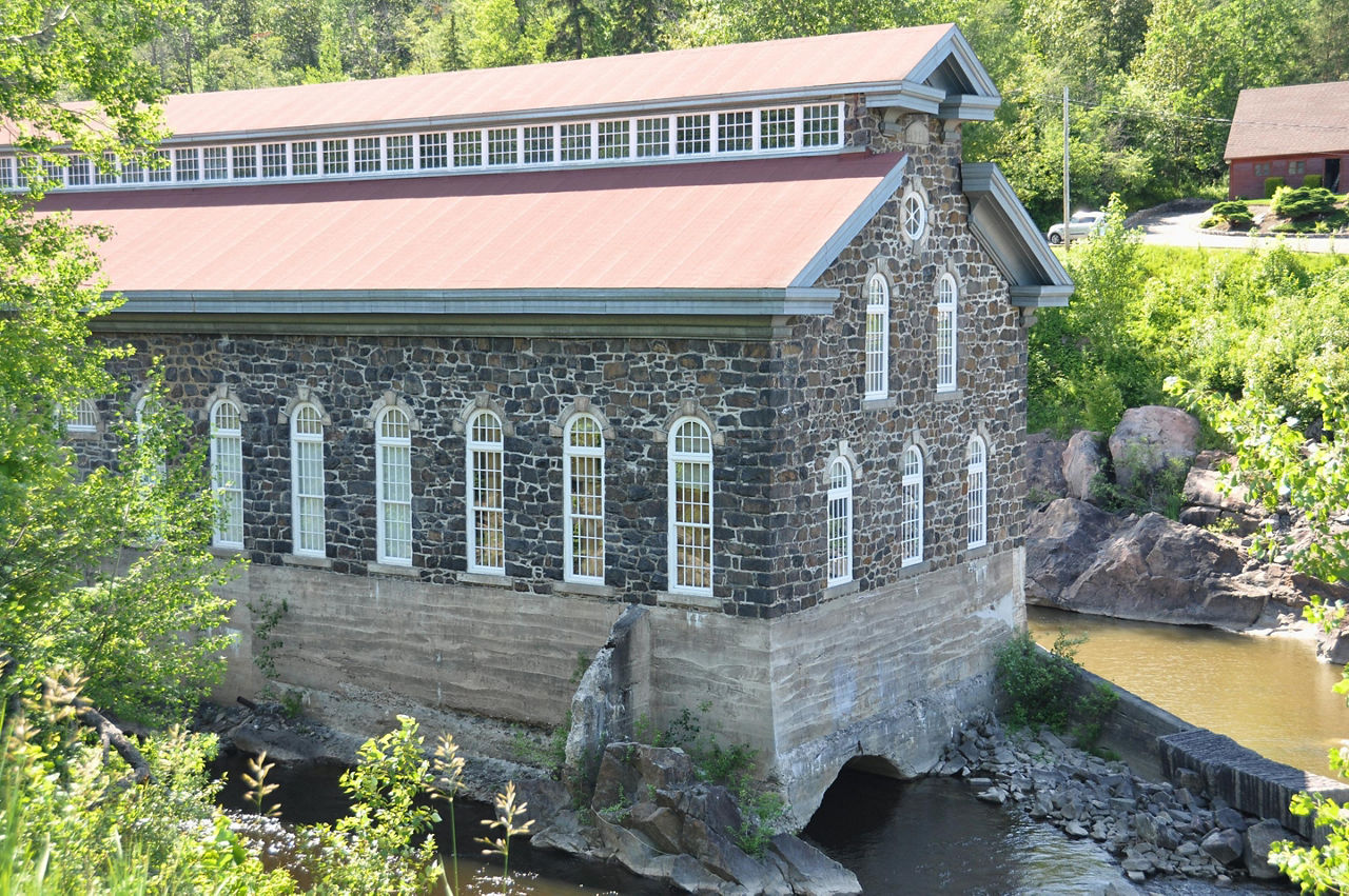 La Pulperie de Chicoutimi Regional Museum, located in an old mill surrounded by a large park, in Saguenay, Quebec