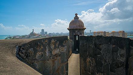 El Morro Historic Fort Close Up, San Juan, Puerto Rico