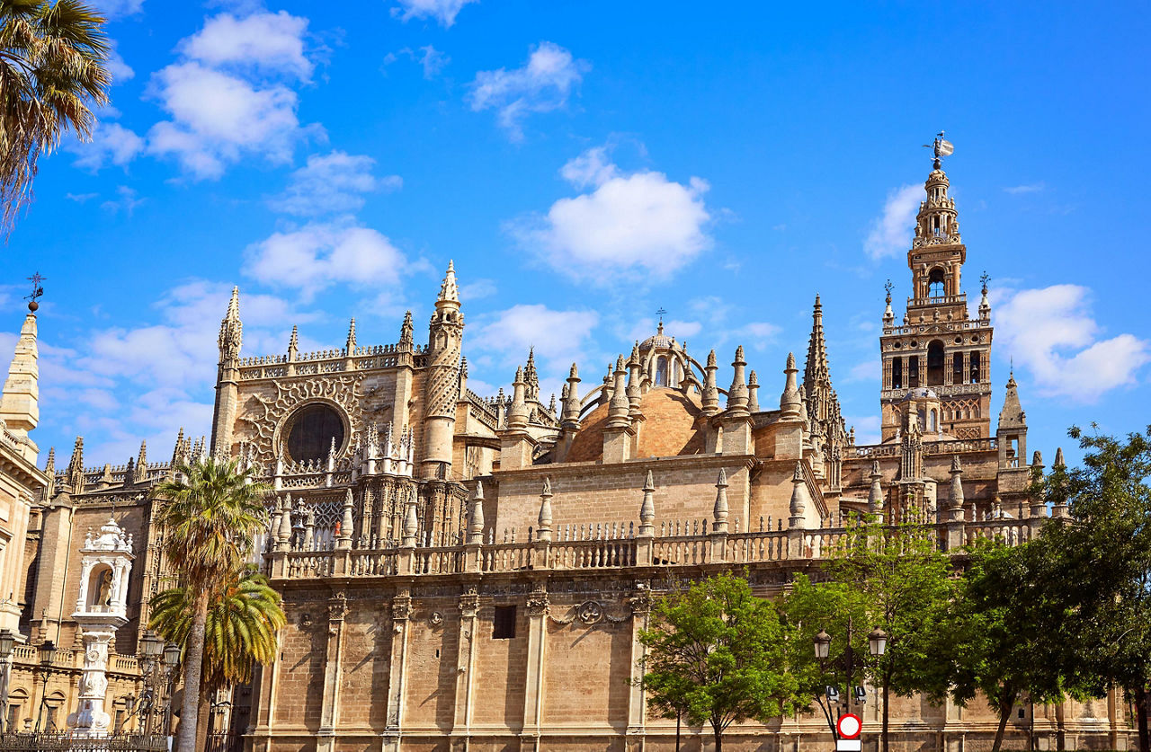 The Seville Cathedral in Seville, Spain