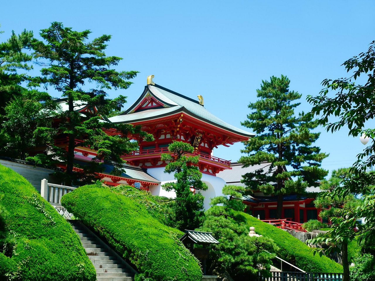 The Akama Shrine in Shimonoseki, Japan