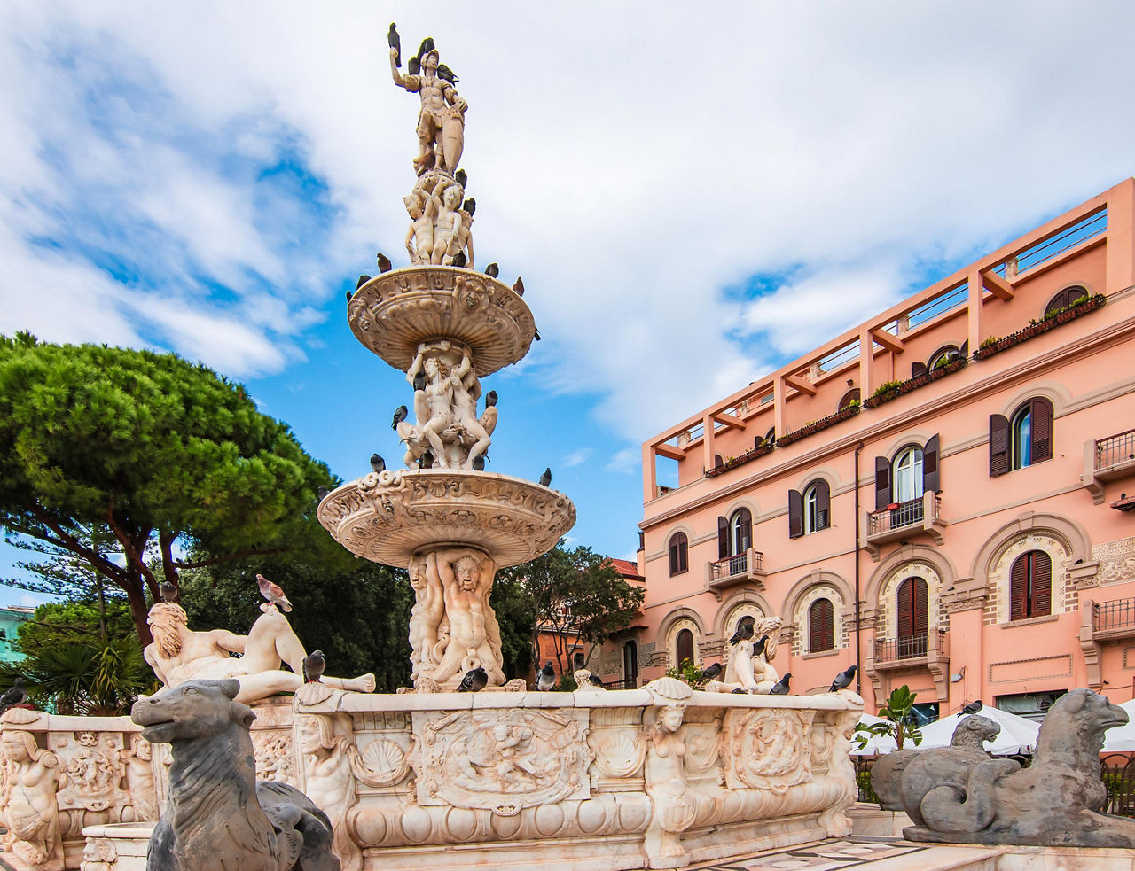 Orions fountain in Sicily (Messina), Italy