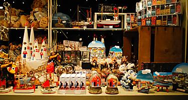 A souevnir shop in Denmark selling an assortment of souvenirs