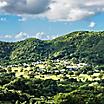 View of the lush natural landscape in St. Croix
