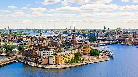 View of the old town in Stockholm, Sweden