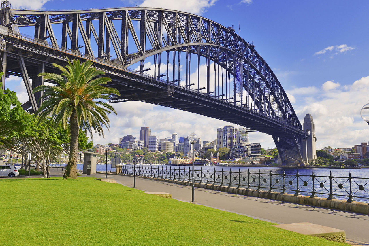 The Sydney Harbour Bridge in Sydney, Australia