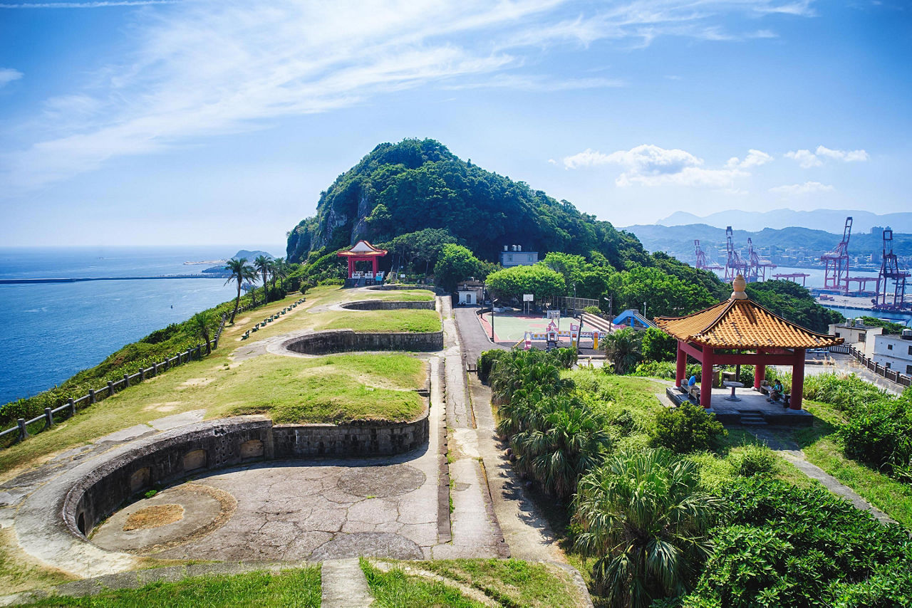 The Baimiweng Fort in Keelung, Taiwan