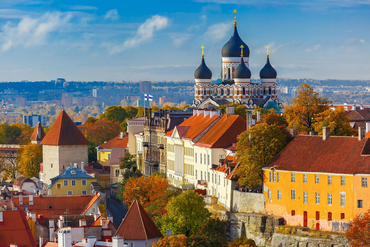 View of the Tallinn, Estonia cityscape