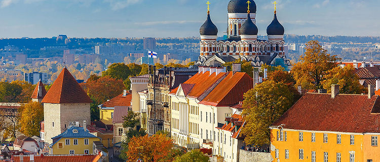 View of the Tallinn, Estonia cityscape