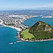 An aerial view of Mount Maunganui