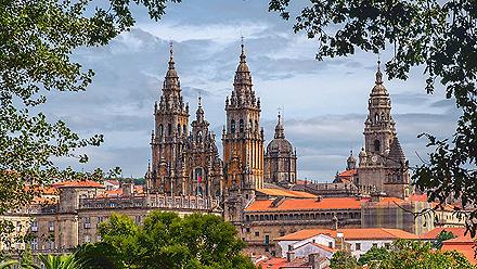 The Cathedral of Santiago de Compostela in Spain