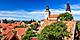 Visby, Sweden, View of the building rooftops