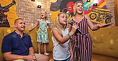 Oasis of the Seas Spotlight Karaoke Kids Singing Family Time