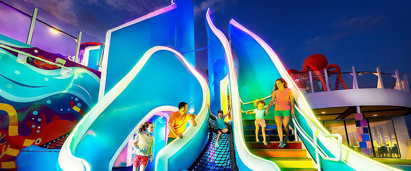 Wonder of the Seas Playscape Family Fun at Night