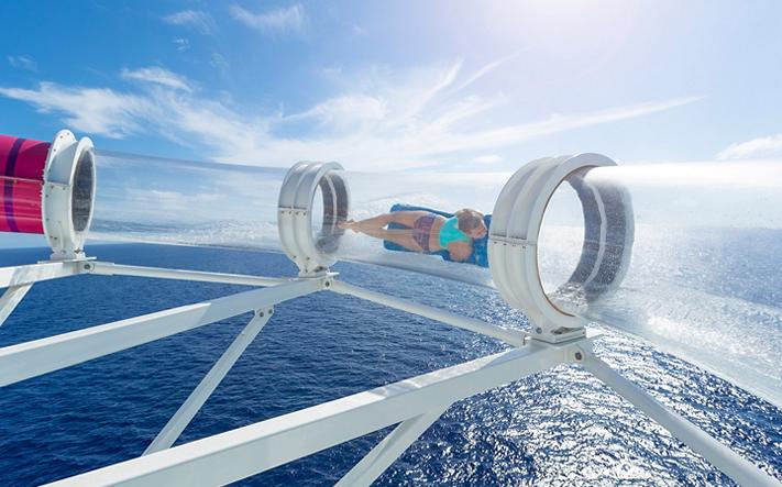 Woman Going through the Riptide on Navigator of the Seas