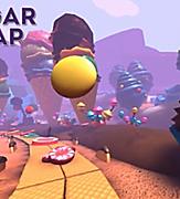 Sky Pad Virtual Reality Sugar Leap Racing Game Screen