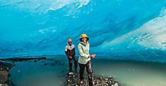Couple Enjoying Glacier Tour, Juneau, Alaska