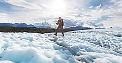 Take a Hiking Tour in the Summer Across Glaciers in Alaska
