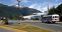Stop by the Mendenhall Glacier Visitor Center for Bus Tours in Alaska