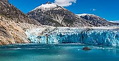 Alaska, Wide Angle View of Glacier 