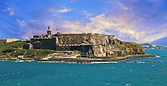 Seaside Fort in the Caribbean