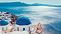 Greece Santorini Island Blue Roof