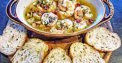 New Orleans BBQ Shrimp with French Bread