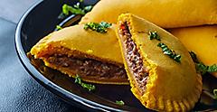 Jamaican Beef Patty is More Empanada than Burger. Jamaica.