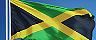 The Jamaican Flag Waving in the Wind. Jamaica