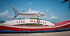 Whale Shark Statue in Isla Mujeres, Mexico
