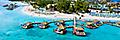 Coco Beach Club Aerial View Floating Cabanas