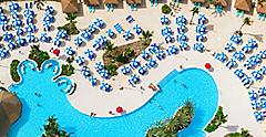 Perfect Day Coco Cay Oasis Lagoon Cabana Aerial 