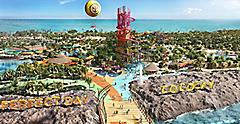 perfect day island cococay bahamas overview aerial