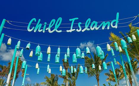 Coco Cay Chill Island Sign