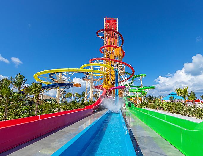 Perfect Day Coco Cay Dare Devil's Tower Racer Slides