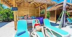 Oasis Lagoon Cabana Family Relaxing, Perfect Day at Coco Cay 