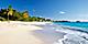 Turners Beach Antigua with Deep Blue Sky