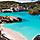 Spain Menorca Cala Mitjaneta Beach Cliffs