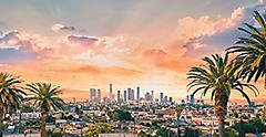 City Skyline during Sunset, Los Angeles ,California