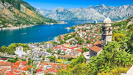 Kotor, Montenegro. Bay of Kotor bay is one of the most beautiful places on Adriatic Sea