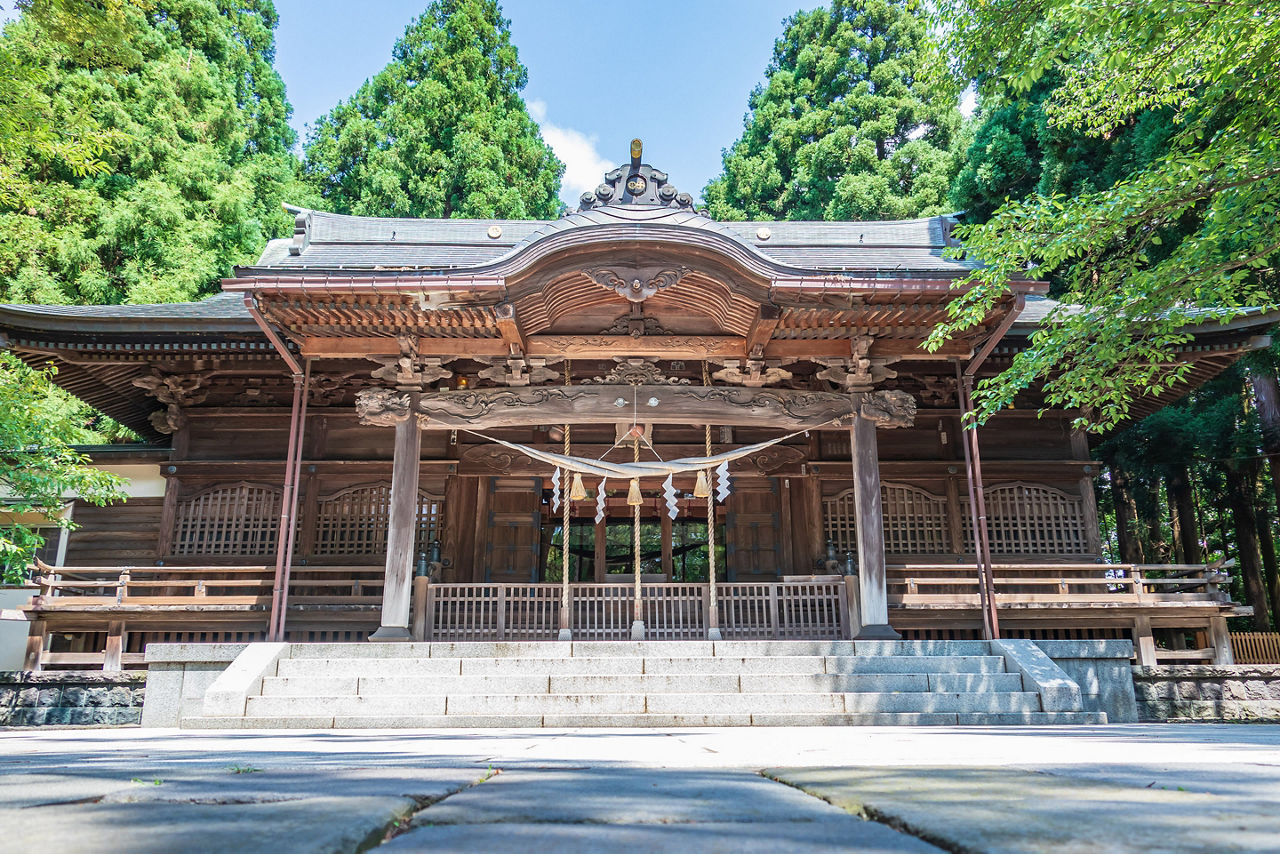 Japan Hachiman Akita Shrine Senshu Park 