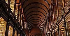 Library in Dublin Trinity college