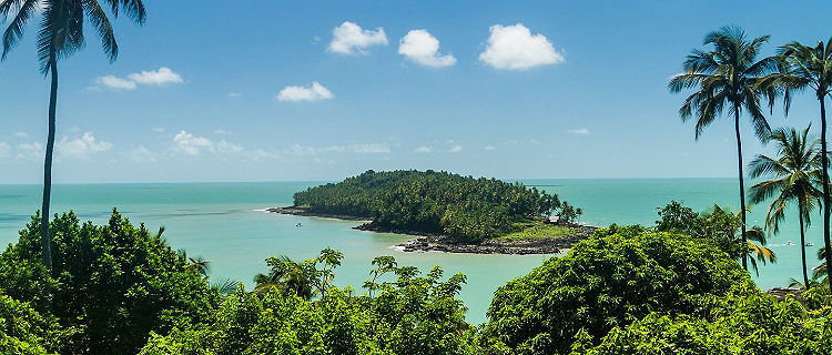 View of Ile du Diable, Devil's Island, French Guiana
