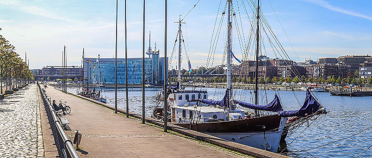 The port of Kiel is a portal into the past. 