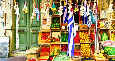 Colourful Street Market Selling Fruits, Vegetable and Produce. Montevideo, Uruguay