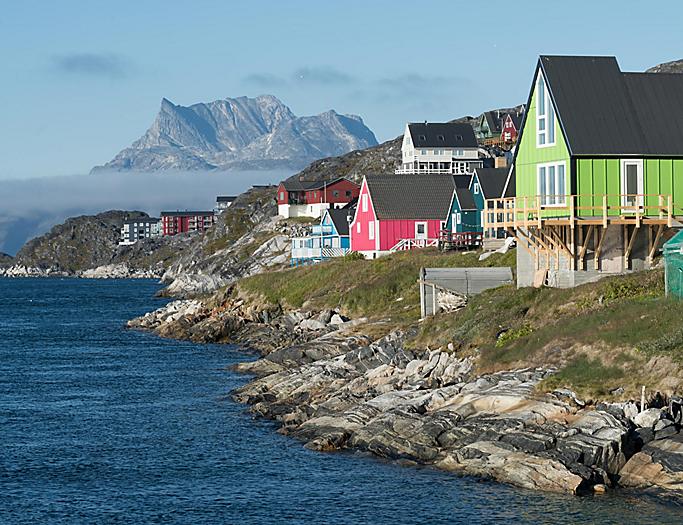Nuuk, Greenland, Colorful Houses